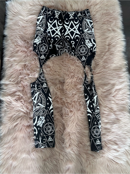 Killstar Pants - Killstar Evilynn Leggings 666 sz XL